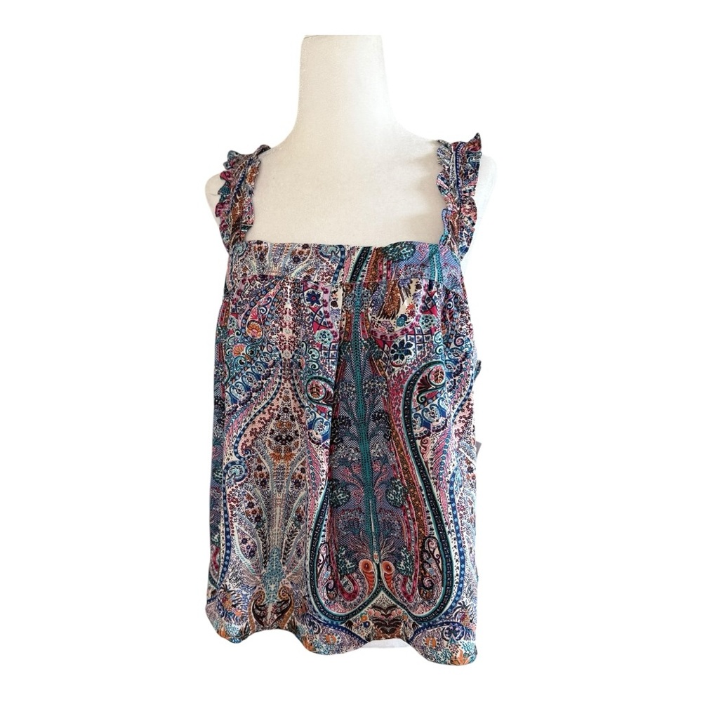 Black Tape Multicolor Paisley Blouse